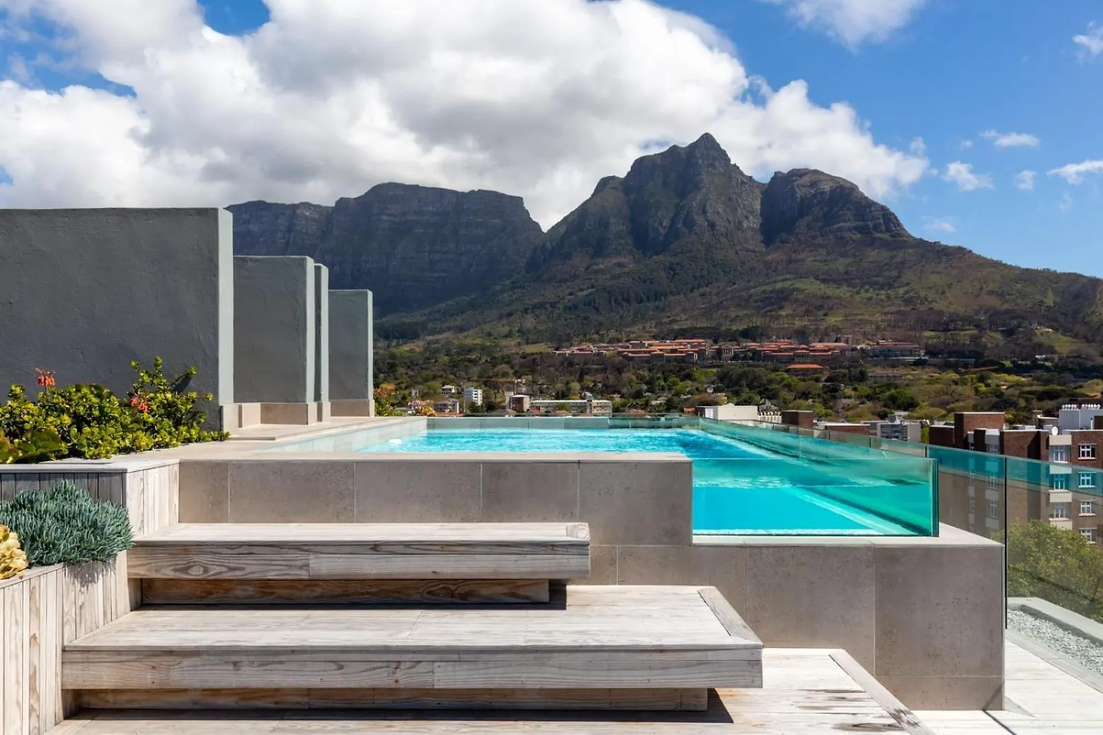 Rooftop Pool Balcony Parking Cape Town